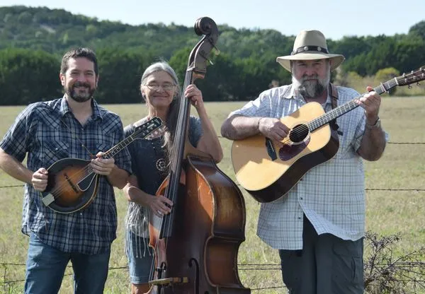 band shot in a field outside Pearl, TX community center